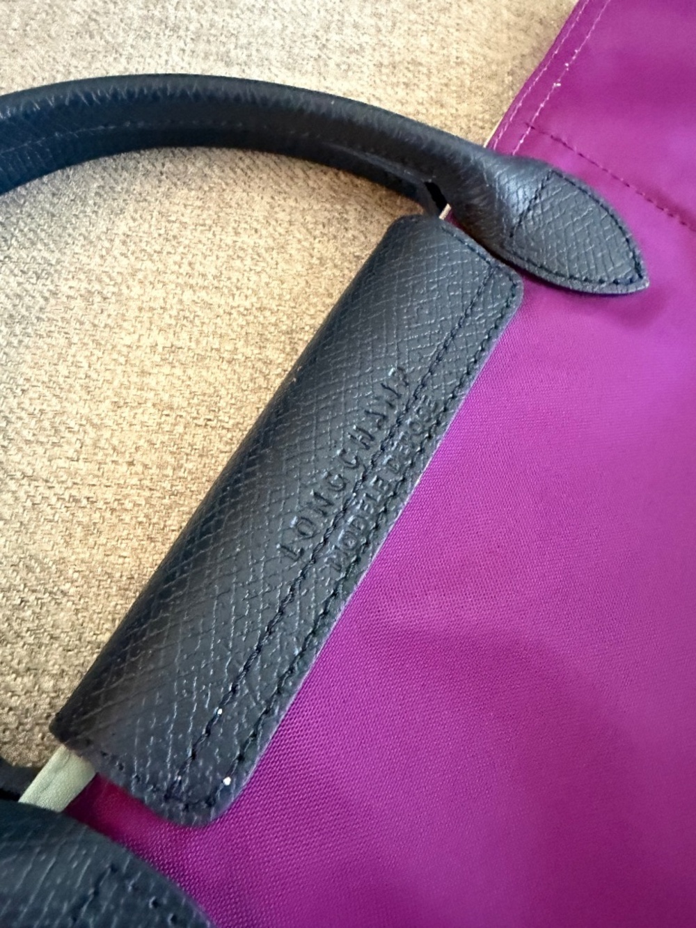 Longchamp Le Pliage RePlay two tone tote - Picture 2 of 5